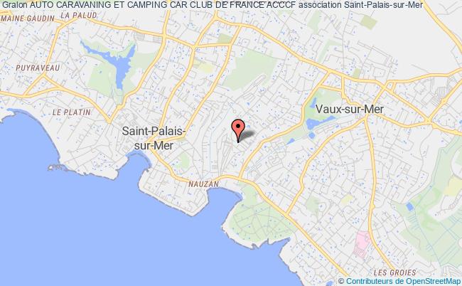 plan association Auto Caravaning Et Camping Car Club De France Acccf Saint-Palais-sur-Mer