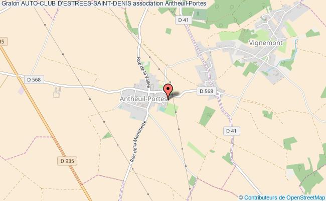 plan association Auto-club D'estrees-saint-denis Antheuil-Portes