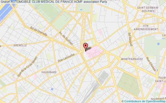 plan association Automobile Club Medical De France Acmf Paris