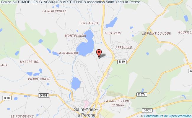 plan association Automobiles Classiques Arediennes Saint-Yrieix-la-Perche