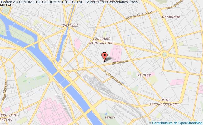 plan association Autonome De Solidarite De Seine Saint Denis Paris