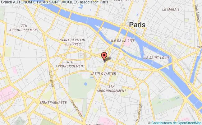 plan association Autonomie Paris Saint Jacques Paris