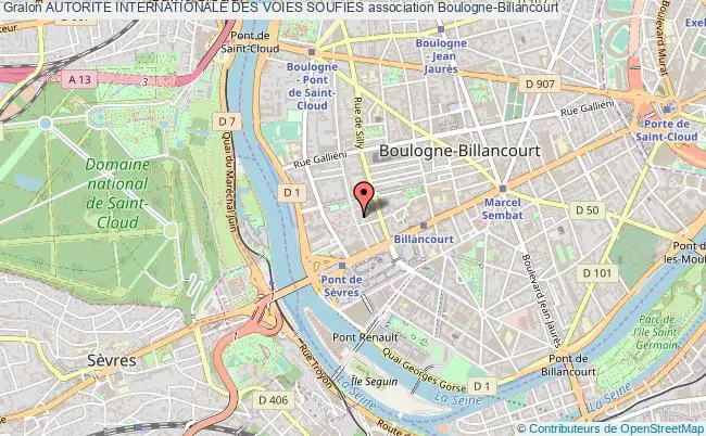 plan association Autorite Internationale Des Voies Soufies Boulogne-Billancourt
