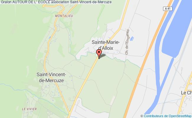 plan association Autour De L' Ecole Saint-Vincent-de-Mercuze