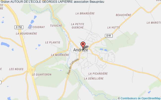 plan association Autour De L'ecole Georges Lapierre Beaupréau-en-Mauges