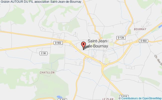 plan association Autour Du Fil Saint-Jean-de-Bournay