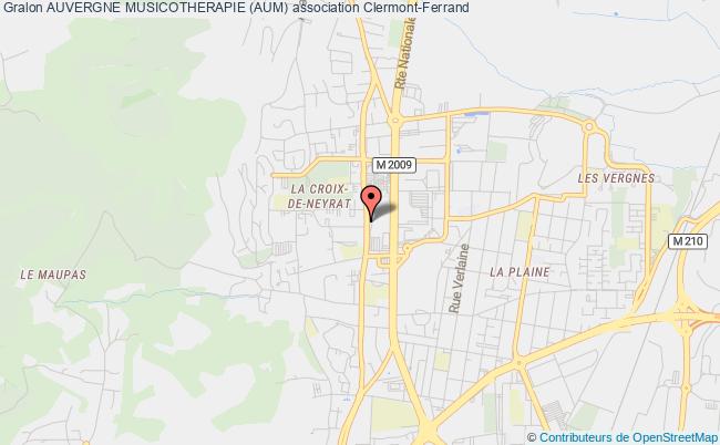 plan association Auvergne Musicotherapie (aum) Clermont-Ferrand