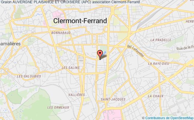 plan association Auvergne Plaisance Et Croisiere (apc) Clermont-Ferrand