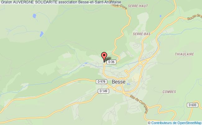 plan association Auvergne Solidarite Besse-et-Saint-Anastaise