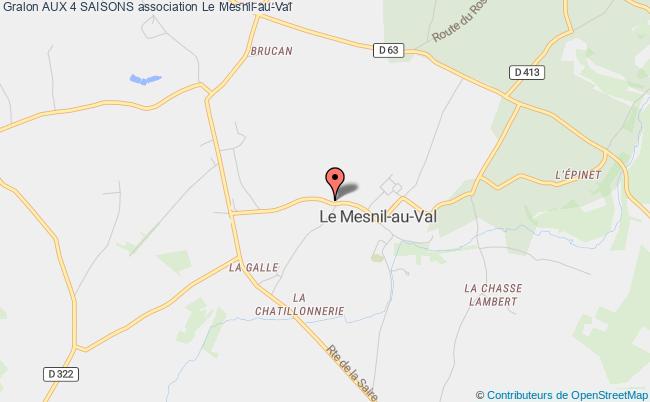 plan association Aux 4 Saisons Le Mesnil-au-Val