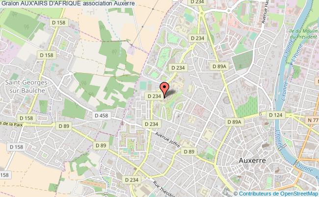 plan association Aux'airs D'afrique Auxerre