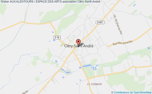 plan association Aux Alentours / Espace Des Arts Cléry-Saint-André