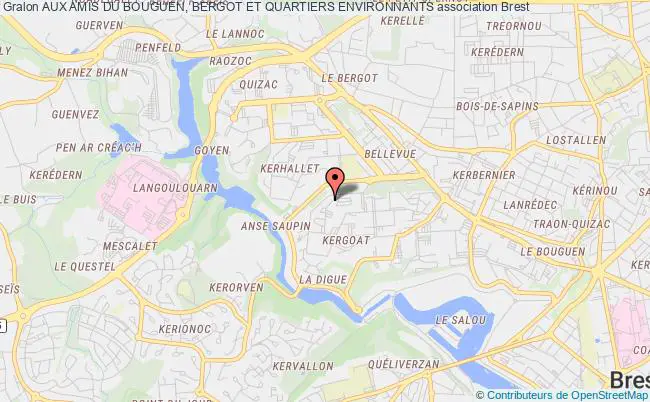 plan association Aux Amis Du Bouguen, Bergot Et Quartiers Environnants Brest