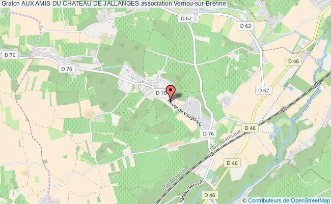 plan association Aux Amis Du Chateau De Jallanges Vernou-sur-Brenne