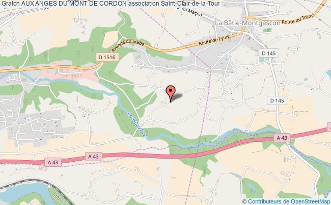 plan association Aux Anges Du Mont De Cordon Saint-Clair-de-la-Tour