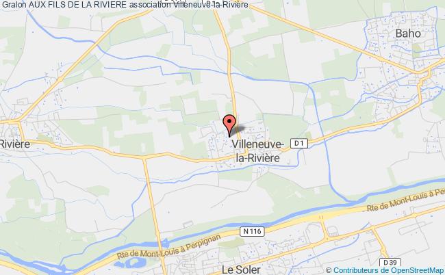 plan association Aux Fils De La Riviere Villeneuve-la-Rivière