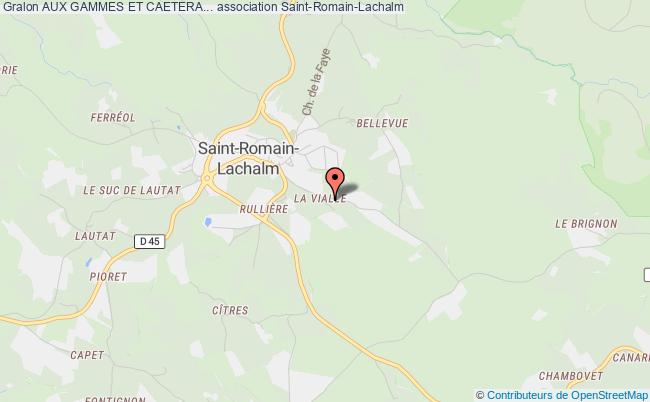 plan association Aux Gammes Et Caetera... Saint-Romain-Lachalm