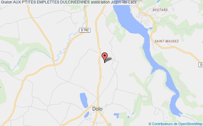 plan association Aux P'tites Emplettes Dulcineennes Jugon-Les-Lacs - Commune nouvelle