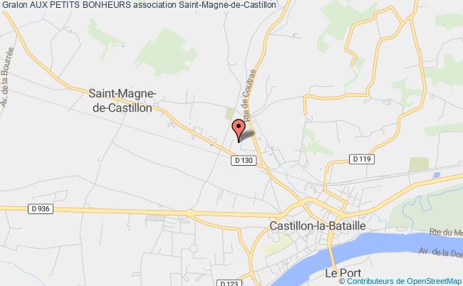 plan association Aux Petits Bonheurs Saint-Magne-de-Castillon