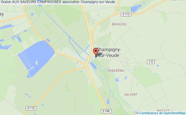 plan association Aux Saveurs Campinoises Champigny-sur-Veude