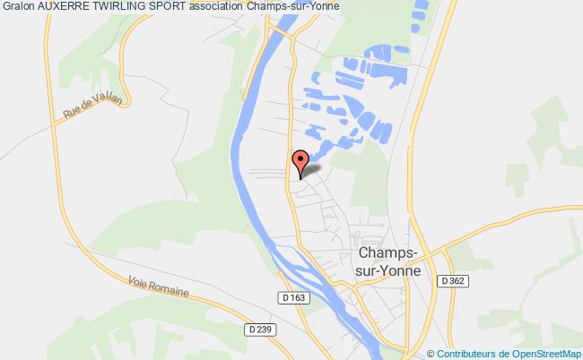 plan association Auxerre Twirling Sport Champs-sur-Yonne