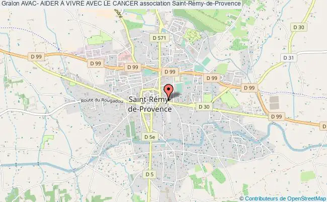 plan association Avac- Aider À Vivre Avec Le Cancer Saint-Rémy-de-Provence