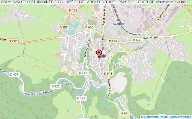 plan association Avallon Patrimoines En Bourgogne - Architecture - Paysage - Culture Avallon