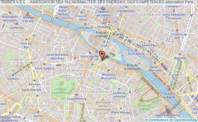plan association A.v.e.c. - Association Des Vulnerabilites, Des Energies, Des Competences Paris