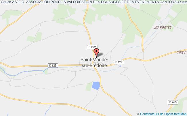 plan association A.v.e.c. Association Pour La Valorisation Des Echanges Et Des Evenements Cantonaux Saint-Mandé-sur-Brédoire