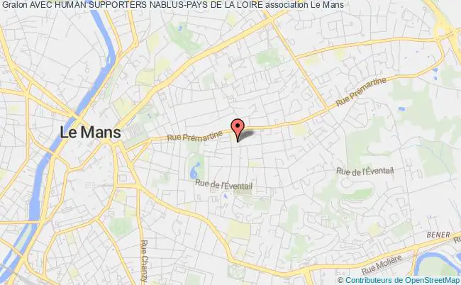 plan association Avec Human Supporters Nablus-pays De La Loire Le Mans
