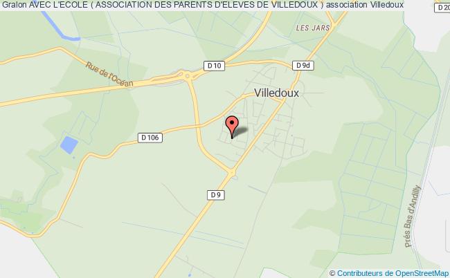 plan association Avec L'ecole ( Association Des Parents D'eleves De Villedoux ) Villedoux