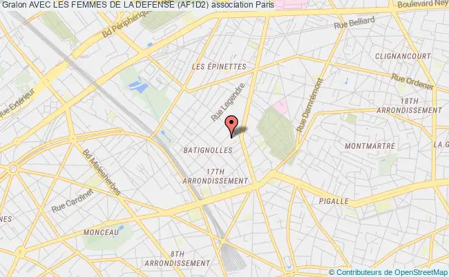 plan association Avec Les Femmes De La Defense (af1d2) Paris