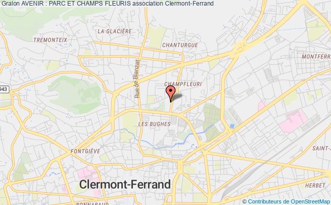 plan association Avenir : Parc Et Champs Fleuris Clermont-Ferrand