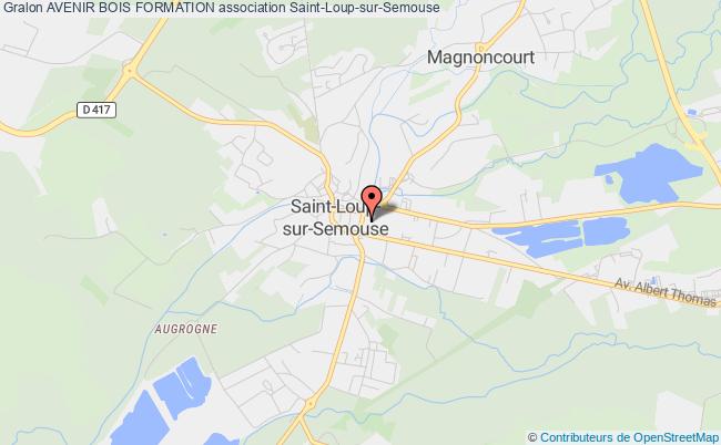 plan association Avenir Bois Formation Saint-Loup-sur-Semouse
