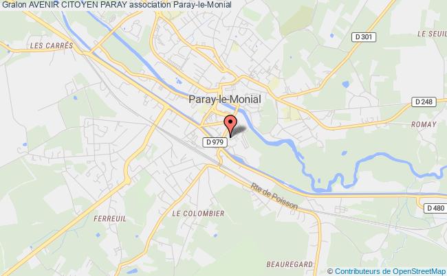 plan association Avenir Citoyen Paray Paray-le-Monial