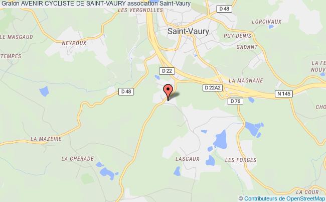 plan association Avenir Cycliste De Saint-vaury Saint-Vaury