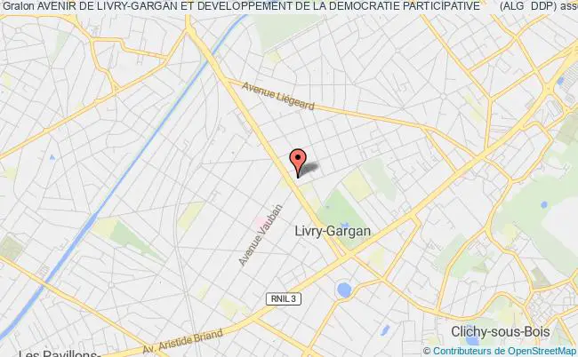 plan association Avenir De Livry-gargan Et Developpement De La Democratie Participative      (alg  Ddp) Livry-Gargan