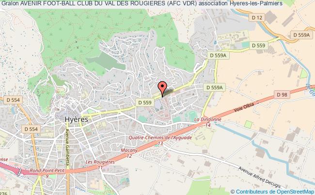 plan association Avenir Foot-ball Club Du Val Des Rougieres (afc Vdr) Hyères