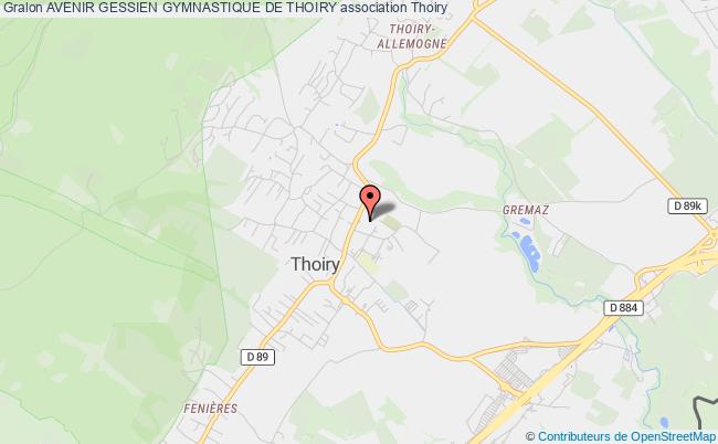 plan association Avenir Gessien Gymnastique De Thoiry Thoiry