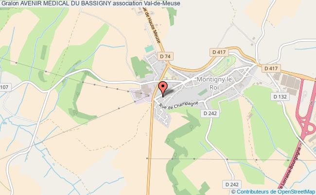 plan association Avenir MÉdical Du Bassigny Montigny-le-Roi