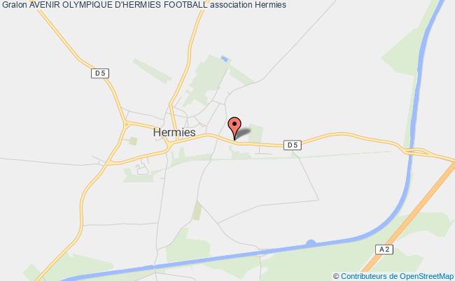 plan association Avenir Olympique D'hermies Football Hermies