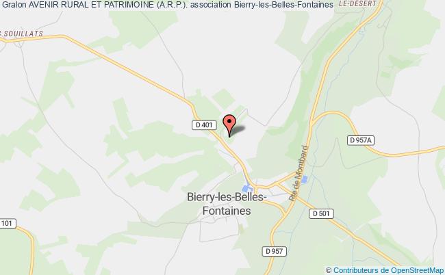 plan association Avenir Rural Et Patrimoine (a.r.p.). Bierry-les-Belles-Fontaines