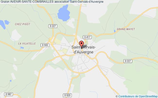 plan association Avenir-sante-combrailles Saint-Gervais-d'Auvergne
