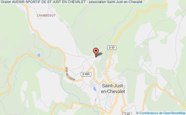 plan association Avenir Sportif De St Just En Chevalet - Saint-Just-en-Chevalet