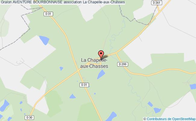 plan association Aventure Bourbonnaise Chapelle-aux-Chasses