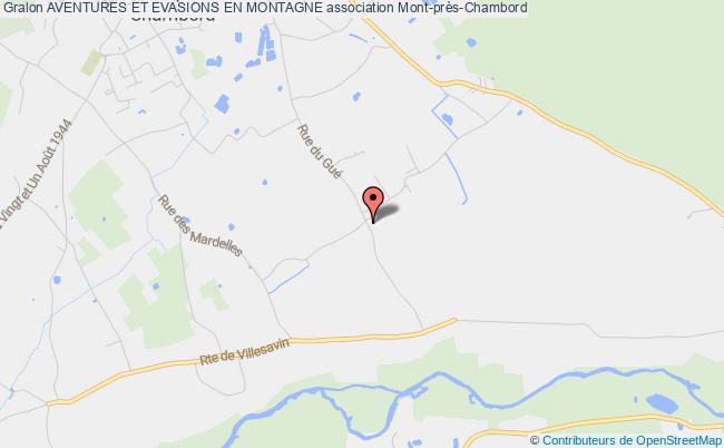 plan association Aventures Et Evasions En Montagne Mont-près-Chambord