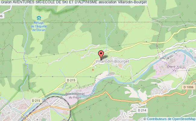 plan association Aventures Ski-ecole De Ski Et D'alpinisme Villarodin-Bourget