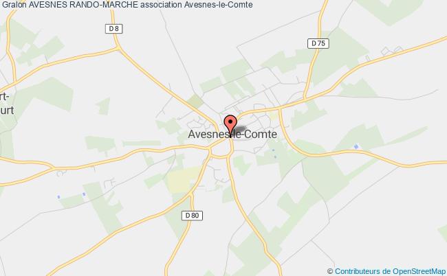 plan association Avesnes Rando-marche Avesnes-le-Comte