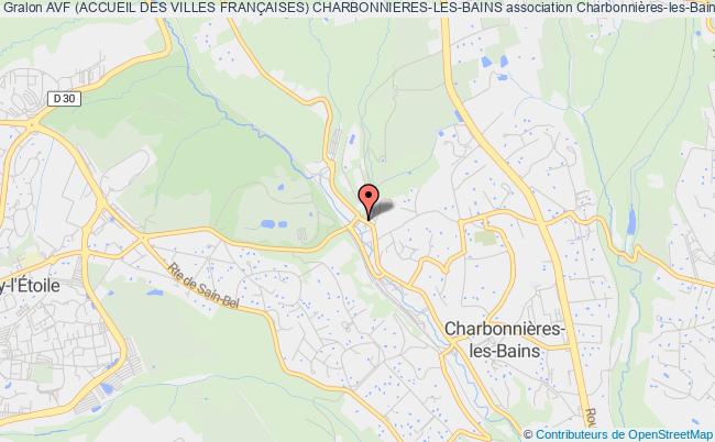 plan association Avf (accueil Des Villes FranÇaises) Charbonnieres-les-bains Charbonnières-les-Bains
