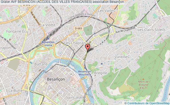 plan association Avf Besancon (accueil Des Villes Francaises) Besançon